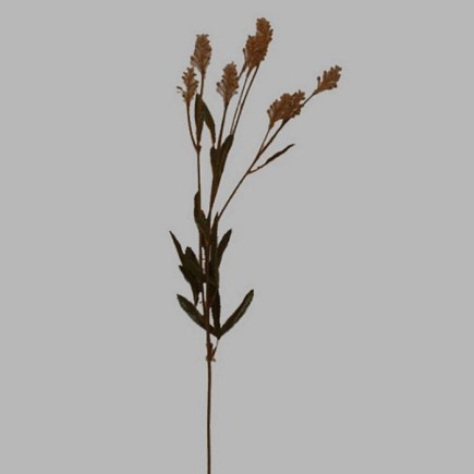 bloem van zijde aren beige lengte 70 cm