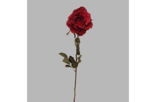 rose of silk color red length 70 cm