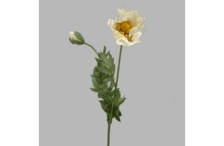 poppy with leaf color white length 75 cm