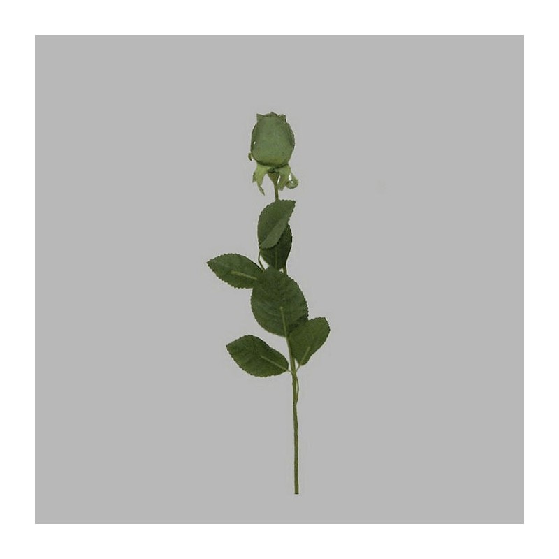 rose of silk color green length 60 cm