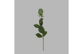 rose of silk color green length 60 cm