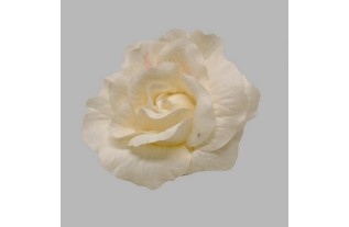 Rose of silk with clip color white 11 cm 2 pcs