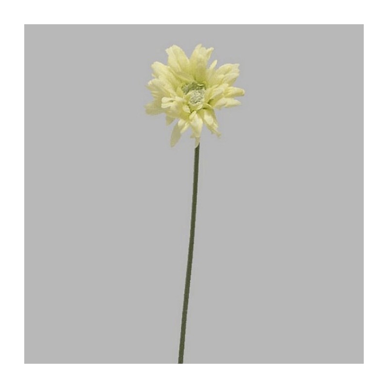gerbera de soie couleur blanche longueur 65 cm gerbera de soie couleur blanche longueur 65 cm