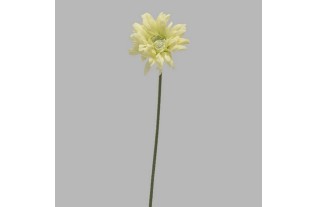 gerbera de soie couleur blanche longueur 65 cm