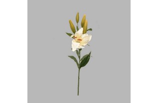Lily of silk color white length 80 cm
