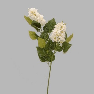 seringen van zijde kleur wit lengte 70 cm