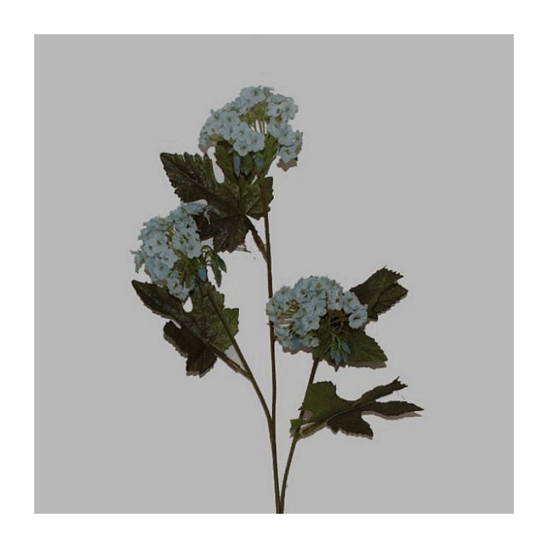 Flower of silk small light blue length 53 cm