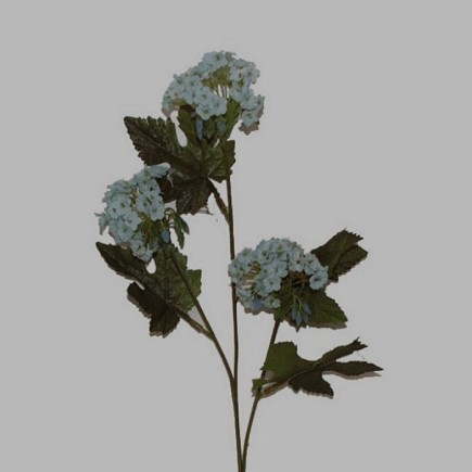 bloem van zijde klein licht blauw lengte 53 cm