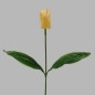 Tulipe de soie avec des feuilles couleur jaune longueur 65 cm Tulipe de soie avec des feuilles couleur jaune longueur 65 cm