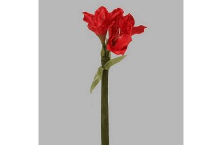 amaryllis van zijde kleur rood lengte 70 cm