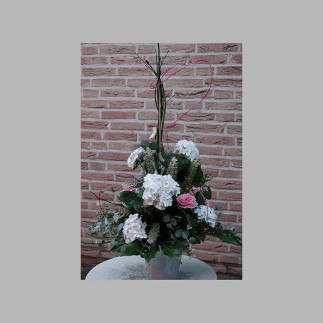 bloemschikken driehoek alle zijden afgewerkt