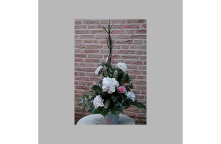 bloemschikken driehoek alle zijden afgewerkt