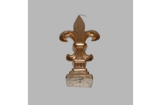 bougie en forme de lely Français Or 21 x 3 cm