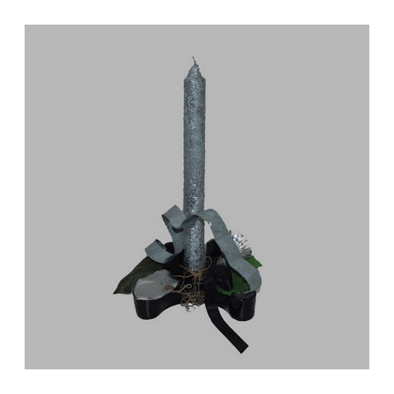 morceau de bougie en argent