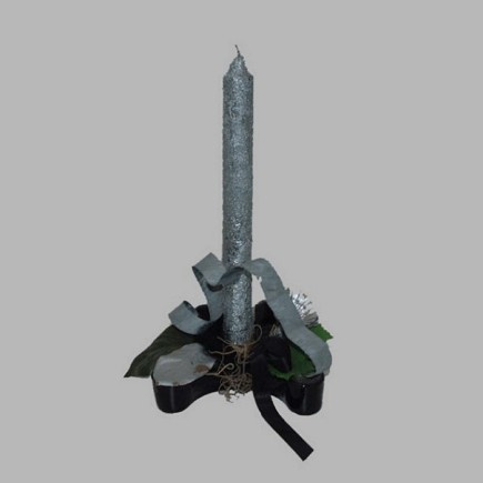 kaars van zilver in stukje