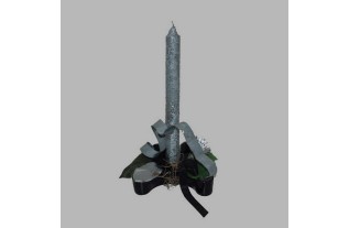 morceau de bougie en argent