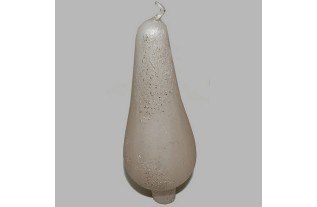 Candle peak form color cream-gold 15 cm high