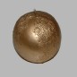 Bougie de forme ronde couleur or 7 cm