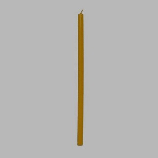 bougies couleur jaune 29.5 cm par boîte de 12 bougies