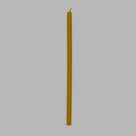 candles color yellow 29 5 cm per box of 12 candles