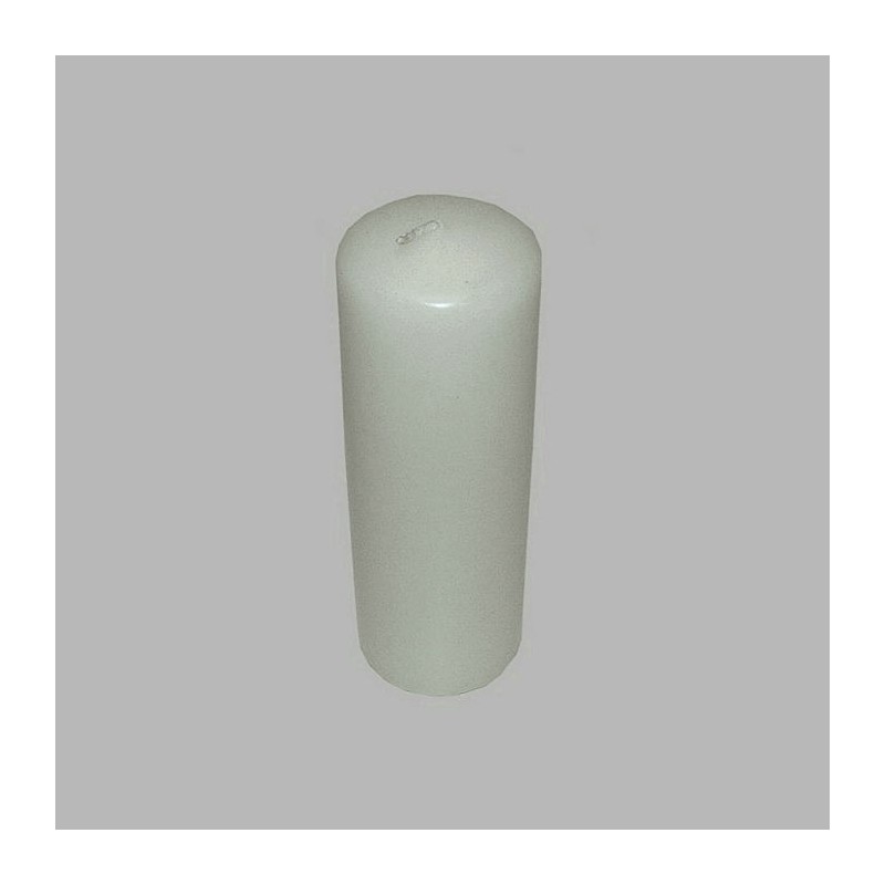 Candle white 14 5 cm high 5 cm