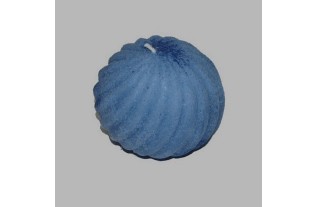 Candle bulb rosette color blue 9 cm
