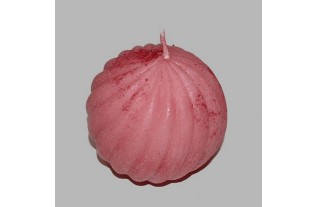 Candle rosette color rose 9 cm
