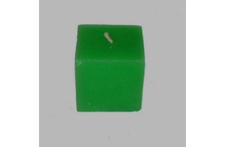 Candle block color light green 5 cm high