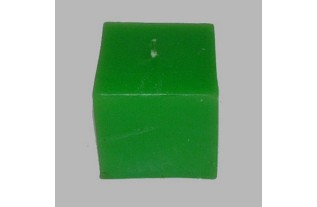 kaars blok kleur lichtgroen 7 cm hoog
