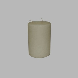 Candle round shape White H 21 cm 15 cm
