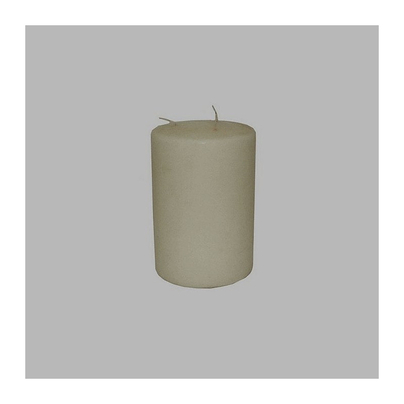Candle round shape White H 21 cm 15 cm