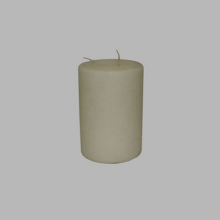 Candle round shape White H 21 cm 15 cm