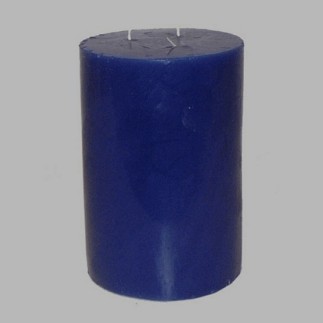 Candle round shape Blue H 21 cm 15 cm