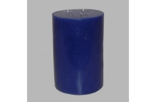 Candle round shape Blue H 21 cm 15 cm