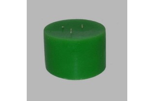 Kaars ronde vorm lichtgroen H 9 cm 15 cm