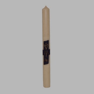 Bougie blanche 40 cm de haut 3.5 cm
