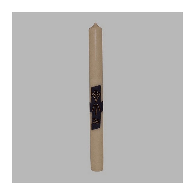 Bougie blanche 40 cm de haut 3.5 cm