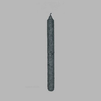 bougie couleur argent 27 cm de haut 2.5 cm