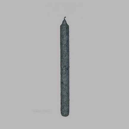 candle color silver 27 cm high 2.5 cm
