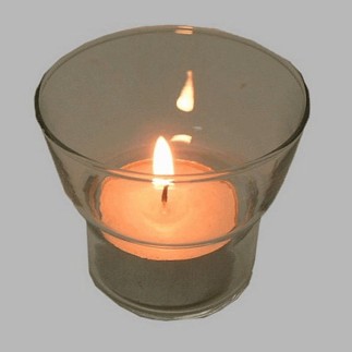 support de feu de thé verre 6 cm