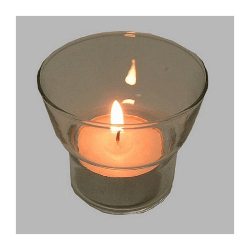 support de feu de thé verre 6 cm