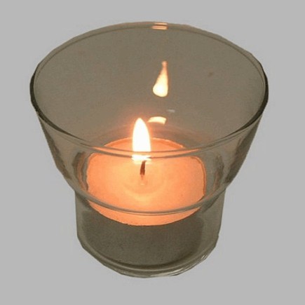 support de feu de thé verre 6 cm