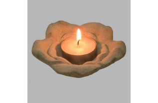 tea light holder rose shape 9 cm