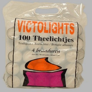 lumières de thé 100 pcs 35 mm