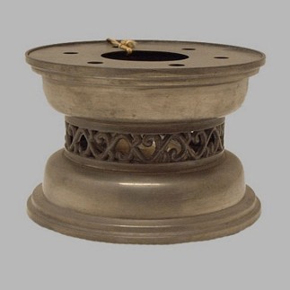 pewter tea light holder