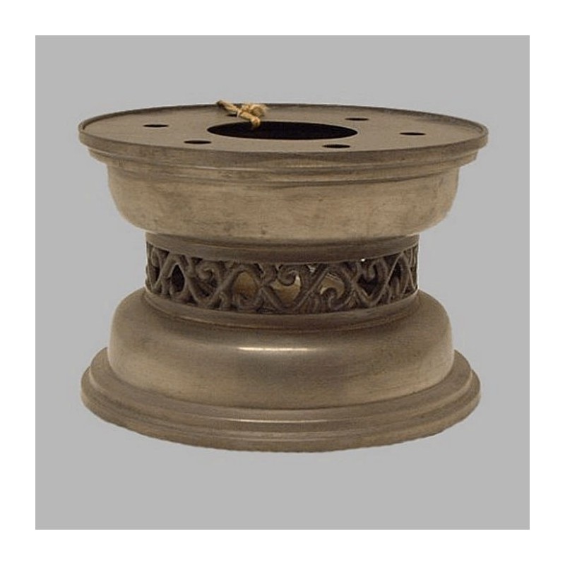 pewter tea light holder