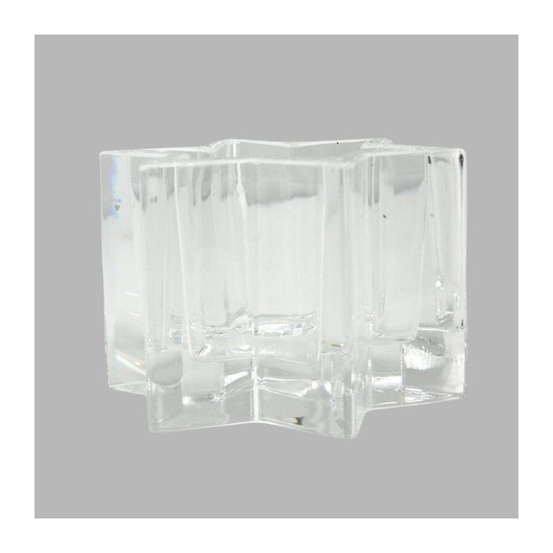 Heavy Glass Tealight Holder