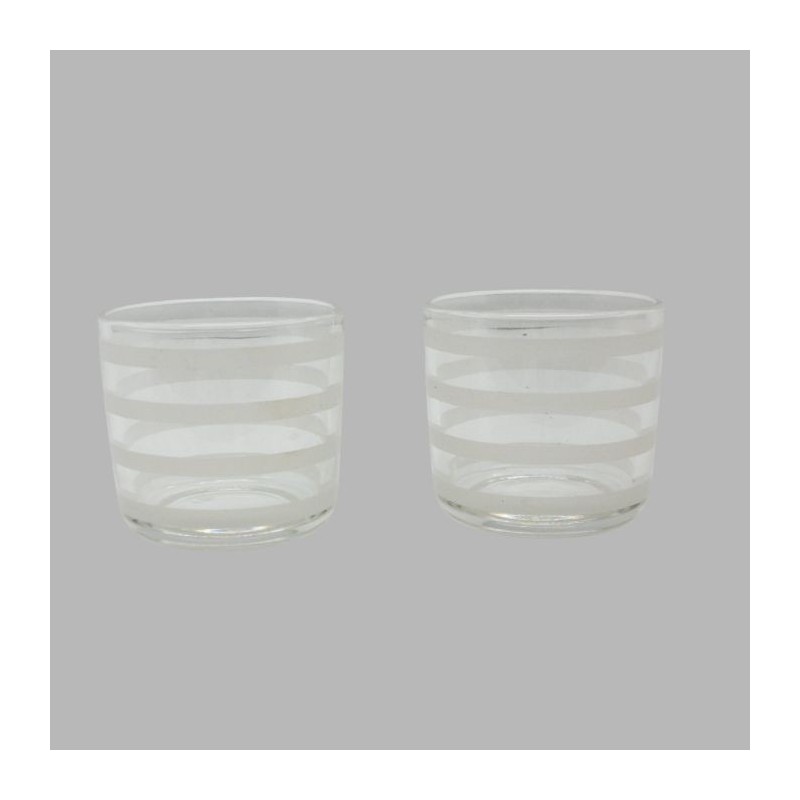 Lot de 2 Photophores en Verre