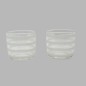 Set of 2 Glass Tealight Holders