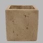 bloempot van steen vierkant 20 x 20 cm hoogte 20 cm